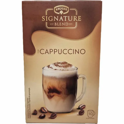 Krüger Signature Blend Cappuccino 140g Packung 10 Portionen von Krüger Signature Blend