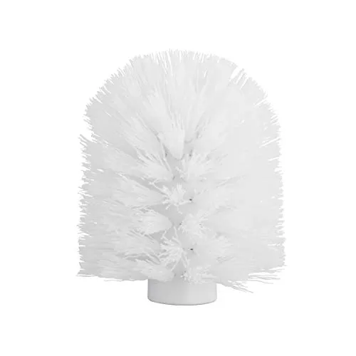 axentia Ersatz-Bürstenkopf, Kunststoff, weiß, ca. Ø 8 cm x H 9,5 cm