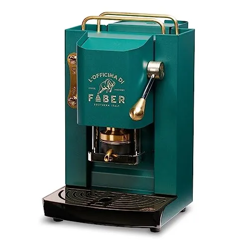 Faber Italia PROBRITISHOTT Kaffeemaschine - Automatisch/Manuell, 1.3 L, Grün - Großküchentechnik mit elegantem Design und leistungsstarker 15 bar Pumpe für perfekten Kaffeegenuss. Ideal für anspruchsvolle Kaffeeliebhaber, die Stil und Funktionalität schätzen.