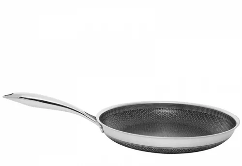 Kohersen Patelnia z pokrywką Black Cube 28cm - Pfanne aus Aluminium und Edelstahl mit hochwertiger Black Cube Beschichtung, ideal für fettfreies Braten und einfaches Reinigen.