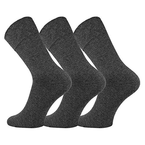 FussFreunde Die perfekten Herrensocken für alle Gelegenheiten, 6 Paar (Anthrazit, 43/46-6 Paar)