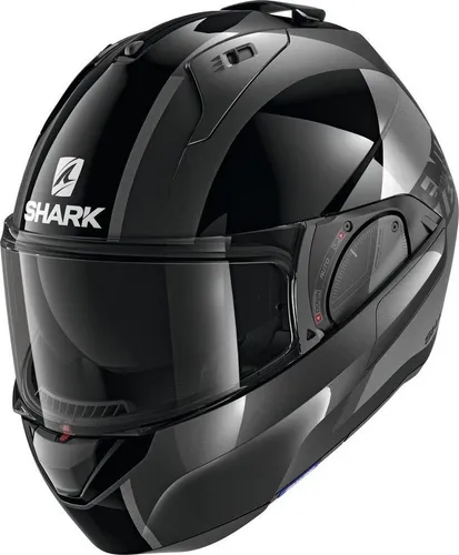 Shark Evo-ES Endless Klapphelm, schwarz-grau, Größe XS