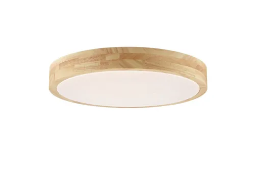 Brilliant LED Deckenleuchte Moreen Ø 34 x 6,8 cm - Moderne Deckenleuchte in warmweiß und kaltweiß, gefertigt aus Holz, ideal für eine stimmungsvolle Beleuchtung in jedem Raum.