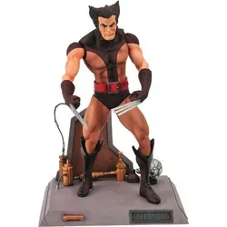 Diamond Select Toys - Marvel Select Actionfigur Wolverine Unmask 18 cm - Actionfiguren mit 18 cm Größe, detailreiche Gestaltung und dynamische Pose, die Wolverines ungezähmte Kraft und Menschlichkeit perfekt einfängt.