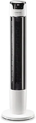 TROTEC Turmventilator TVE 40 T - Leistungsstarker Ventilator mit 6 Stufen - Turmventilator mit 6 Geschwindigkeitsstufen, 3 Betriebsmodi und Timerfunktion für individuell einstellbare Frische in jedem Raum.