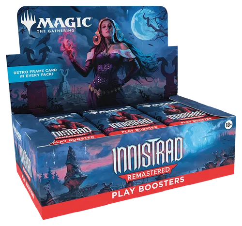 Magic the Gathering Innistrad Remastered Play-Booster Display (36) - Sammelkarten für Magic The Gathering-Fans: 36 Play-Booster mit 540 Karten aus dem Innistrad Remastered Set, inklusive Foil- und Retro-Karten für ein fesselndes Spielerlebnis.