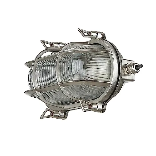 Licht-Erlebnisse Außenwandleuchte SKIATHOS E27 max. 18W - Maritime Wandleuchte aus massivem Messing im Bullaugen-Stil, handgefertigte Premium-Qualität, wetterfest und ideal für Eingangsbereiche, Treppen und Balkone.