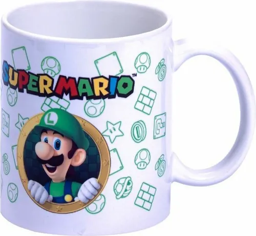 Nintendo Super Mario Bros Kubek i Skarbonka Luigi Premium Set