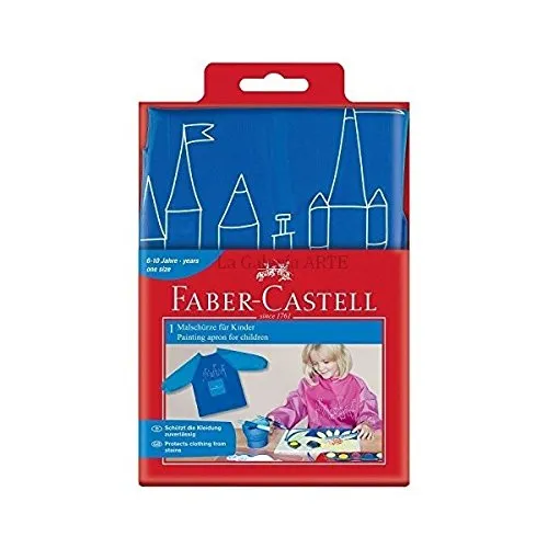 Faber-Castell Malschürze für Kinder 6-10 Jahre (Blau)