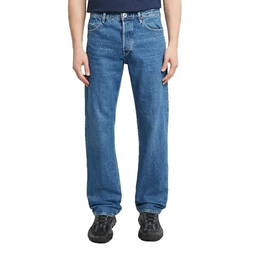 G-STAR Herren Dakota Regular Straight Jeans, Blau (Faded Watercourse) - Stylische 5-Pocket-Jeans im Regular Straight Fit für optimalen Tragekomfort und einen originellen Look, perfekt für jeden Anlass.