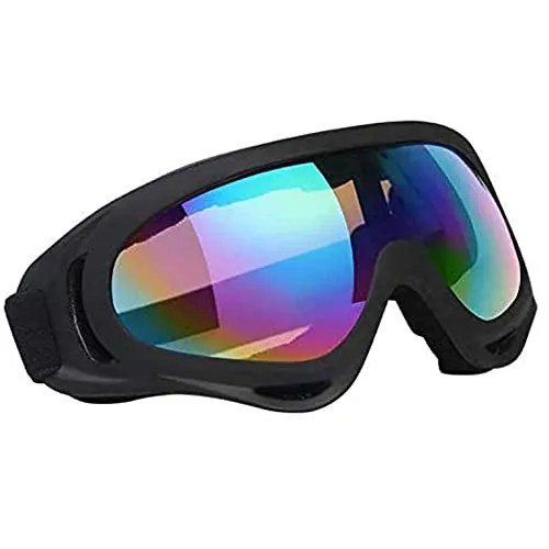 Vicloon Skibrille Herren, Ski Snowboard Brille, UV-Schutz Goggle, Motocross Brille Helmkompatible, Anti-Fog Skibrille, Sportbrille für Skifahren Motorrad Fahrrad Skaten, Unisex