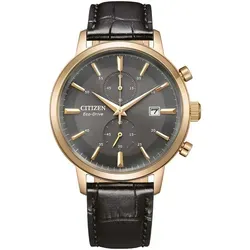 CITIZEN Herren Analog Quarz Uhr CA7067-11H - Armbanduhren für Herren, umweltfreundlicher Eco Drive Chronograph mit elegantem Lederarmband für jeden Anlass.