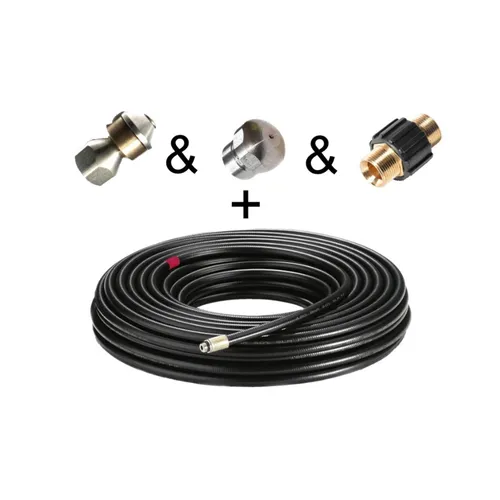 8m Rohrreinigungsschlauch 4-teilig für Kärcher Kränzle HD HDS Hochdruckreiniger