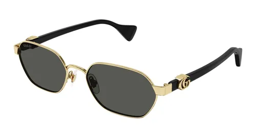 Gucci Sonnenbrille GG1593S  001 Gold Grau Damen