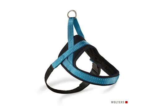 Produktbild Hundegeschirr Soft & Safe reflektierend, Gr.-1: 28-35cm aqua/schwarz