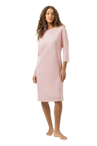 Mey Nachtwäsche Serie Simple Stripes Damen Nachthemden Bridal Rose XL (44) - Stilvolles Nachthemd mit lockerer Passform. Rundhalsausschnitt und 3/4-Ärmel sorgen für höchsten Tragekomfort. Perfekt für entspannte Nächte.