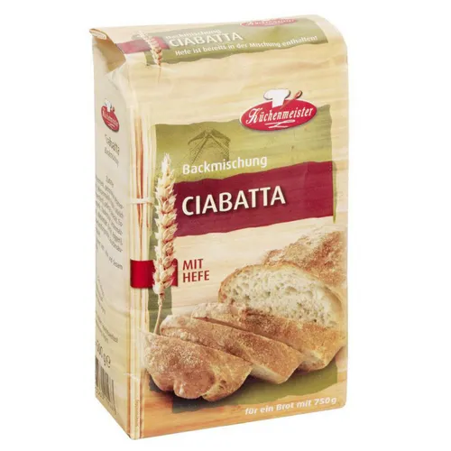 Friesinger Mühle Küchenmeister Ciabatta Brot Backmischung 1000g