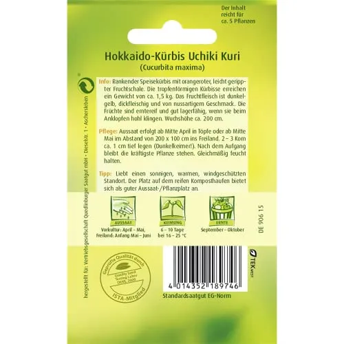 Kürbis, Hokkaido (Uchiki Kuri)