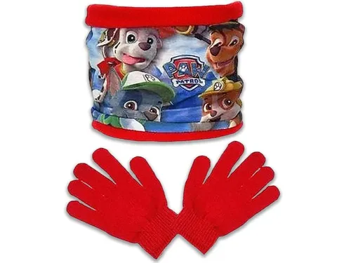 PAW PATROL Loop Schal Schlauchschal und Handschuhe Set