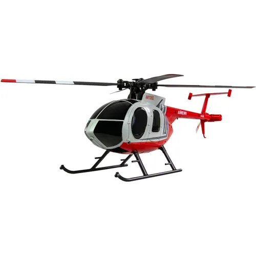 Amewi Hughes MD500 RC Hubschrauber RtF - RC Heli mit automatischer Flugunterstützung für einfaches Steuern, ideal für Einsteiger und Hobby-Piloten.