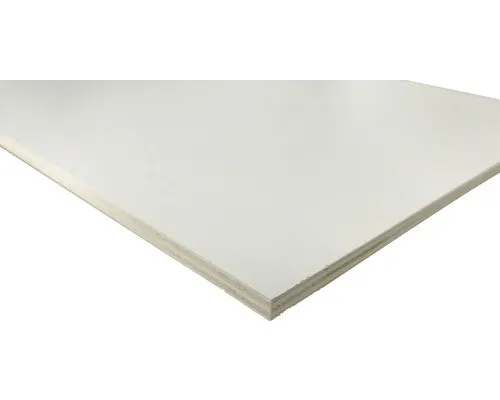 Produktbild Fixmaß Sperrholz Pappel PVC weiß 1200 x 600 x 4 mm