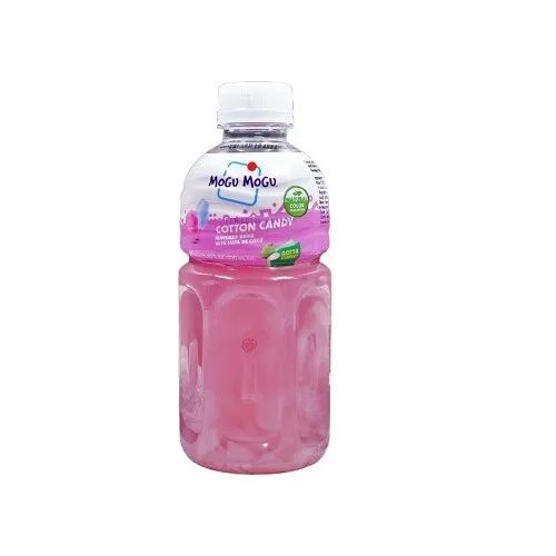 MoGu MoGu Cotton Candy Flavoured Halal Softrink with Nata de Coco 320ml