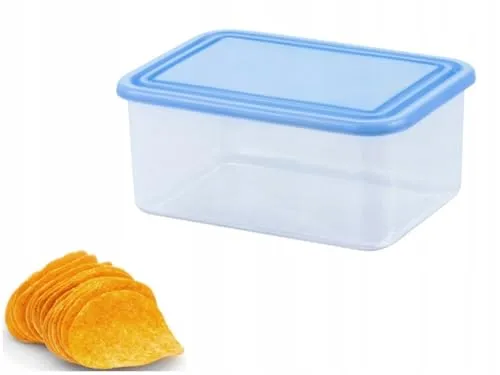 Curver Lebensmittelbehälter mit Deckel 0,8 L Food Keeper Vorratsbehälter aus Kunststoff Gefrierfach Spülmaschine rechteckig