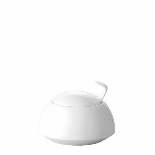 Rosenthal Milchkännchen Zuckerdose Tac Weiß - Zuckerdose aus feinem Porzellan, elegant und zeitlos, ideal für stilvolle Kaffeetafeln.