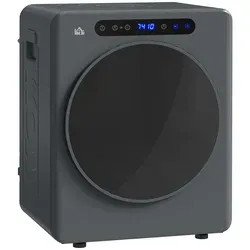 Wäschetrockner, 6 Programme, 40-60°C, 3 kg Kapazität, kompakt, Touch-Bedienung, Grau - Grau