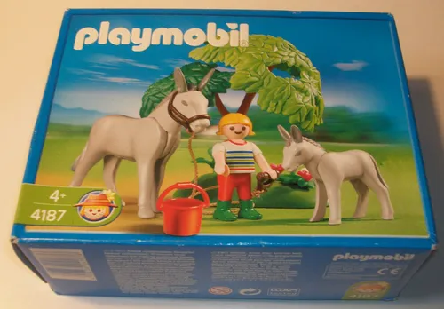Produktbild RAR!! PLAYMOBIL 4187 ESEL MIT FOHLEN NEU + OVP