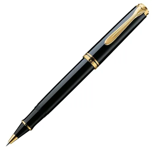 Pelikan Souverän R800 Tintenroller schwarz/gold 0,5 mm in schwarz von Pelikan