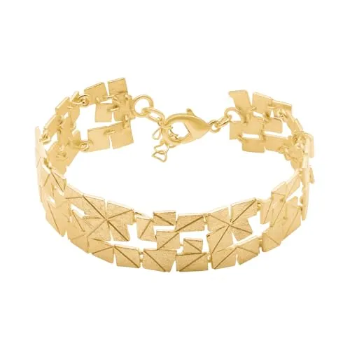 Heideman Armband Partis Damen - Elegantes goldfarbenes Edelstahlarmband - Armbänder für Damen: Hochwertiges, verstellbares Armband aus matt gebürstetem Edelstahl, ideal für jeden Anlass und perfekt kombinierbar mit dem Partis Schmuckset.