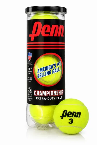 Penn Championship Extra Duty Tennisbälle USTA/ITF | 3er Pack, Optic Yellow