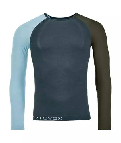 Ortovox 120 Comp Light Long Sleeve Men - Atmungsaktives Merino-Longsleeve (XL) - Funktionsunterwäsche, extrem leicht und atmungsaktiv, ideal für bewegungsintensive Aktivitäten im Sommer und Winter.