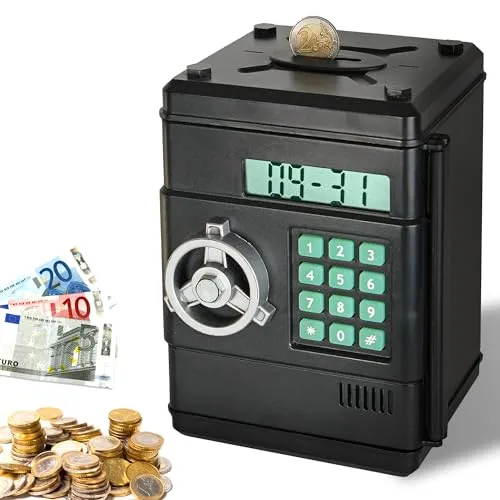 FISHTEC Elektronische Spardose mit Zählfunktion