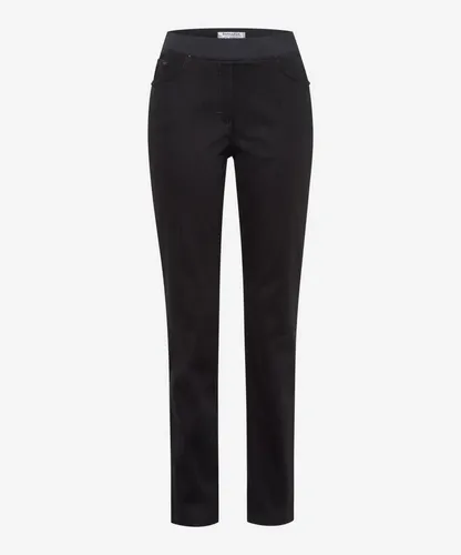 Raphaela by Brax Style Pamina Anthra 44K - Damen-Jeanshosen mit schmalem Schnitt und elastischem Dehnbund, veredelt mit Swarovski-Elements für einen eleganten Look und optimalen Tragekomfort.