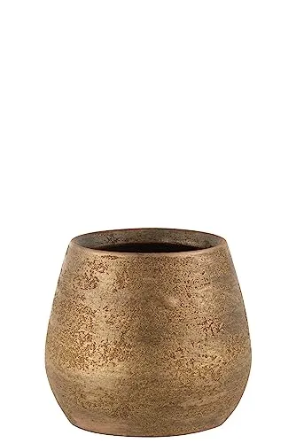 J-Line Übertopf Unregelmäßig Rau in gold von J-Line