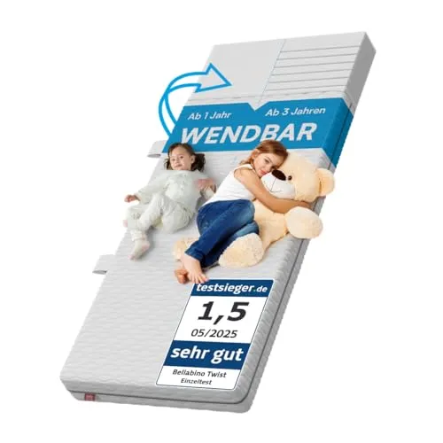 Kindermatratze Twist von Bellabino, 15 cm hoch