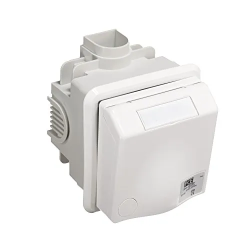 PCE UP-STECKDOSE M.DOSE 5X32A - STECKVORRICHTUNGEN - Unterputzsteckdose mit 32A, IP44, drehbarem Flansch für flexible Montageoptionen und durchschleifbarem Design.