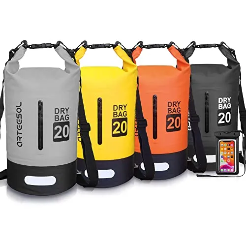 Blackace arteesol Dry Bag - 5L 10L 20L 30L Waterproof trockener Beutel/Sack wasserdichte Tasche mit Langem justierbarem Bügel für Kayaking Boots-Ausflug Kanu/Fischen/Rafting/Schwimmen/Snowboarding