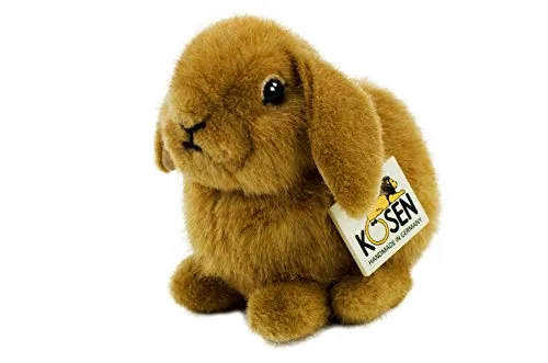 Teddys Rothenburg Zwergwidder Plüschkaninchen 18 cm - Hochwertiges handgemachtes Stofftier aus Naturmaterialien, abwaschbar und ideal für Kinder, Hersteller: Teddys Rothenburg