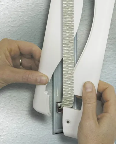 Schellenberg 53503 Abdeckplatte Softline 10,5 weiß Abdeckung für Gurtwickler