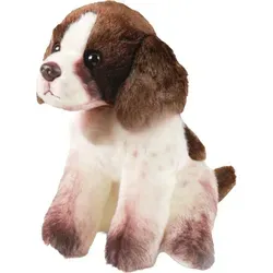 Kuscheltier Jagdhund sitzend 24 cm - Plüschhund - Kuscheltiere, 24 cm großer Plüschhund mit treuem Blick und flauschigem Fell, ideal zum Kuscheln und Spielen, maschinenwaschbar bis 30°.