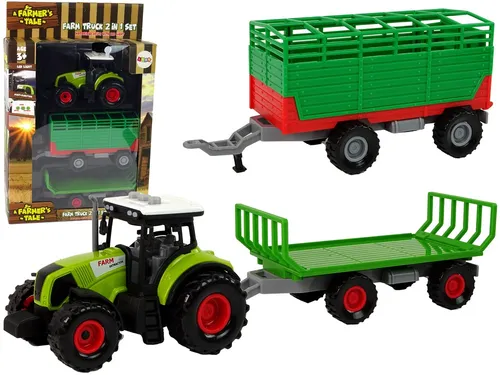 Traktor, Mit, Anhänger, Bauernhof, Car