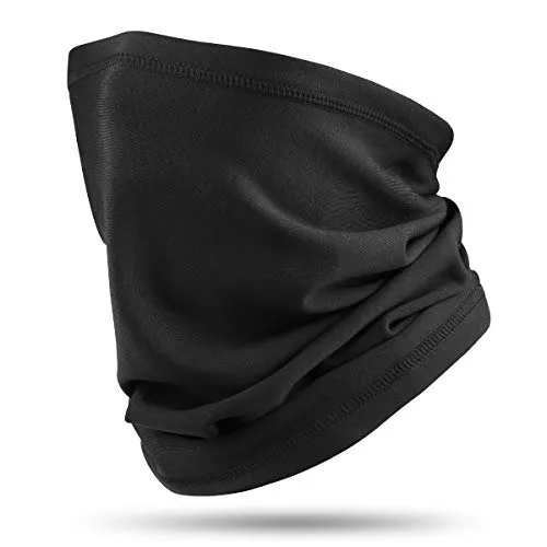 HASAGEI Schal Herren Schlauchschal Herren Damen Fleece Winddicht Loop-Schal Nackenwärmer Halswärmer für Laufen Skifahren Radfahren Snowboarden Klettern Motorradfahren Outdoor Schwarz