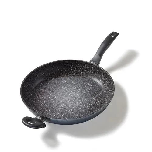 STONELINE Pfanne 6847 XXL, Ø 32cm, induktionsgeeignet - Pfanne aus Aluminium mit kratzfester Antihaftbeschichtung für fettfreies Braten. Ideal für alle Herdarten, inklusive Induktion, und backofengeeignet bis 180 °C.