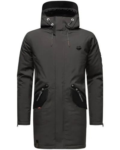 Stone Harbour Wintermantel Ragaan modischer Herren Winterparka mit Teddyfell Futter