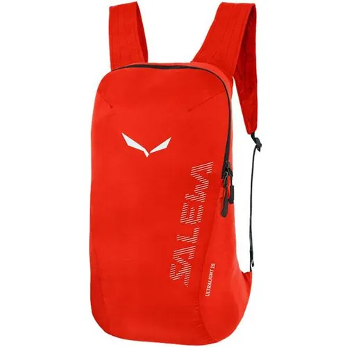 Salewa Ultralight 15L flame (1500) UNI - Leichter 15L Tagesrucksack, packbar und ideal für Erkundungen. Hergestellt aus 100% recyceltem Nylon, mit ergonomischen Schultergurten und DWR-Beschichtung für Wetterbeständigkeit.