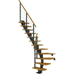 Dolle Mittelholmtr. Frankfurt Eiche Anthrazit GH bis 301 cm in weiß von DOLLE