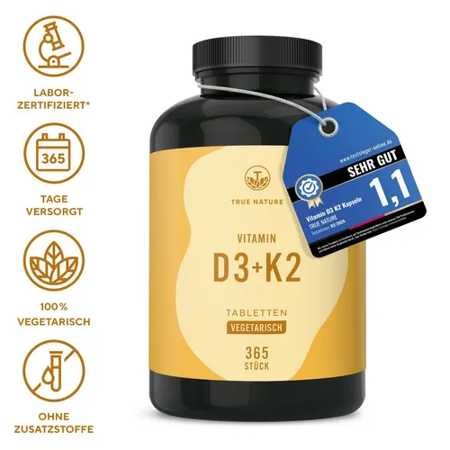 Produktbild Vitamin C Kapseln – 1000 mg hochdosiert – TRUE NATURE®